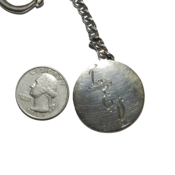 Mexico Sterling Silver San Cristobal Religious Medal Key Chain Protegenos - Picture 7 of 15